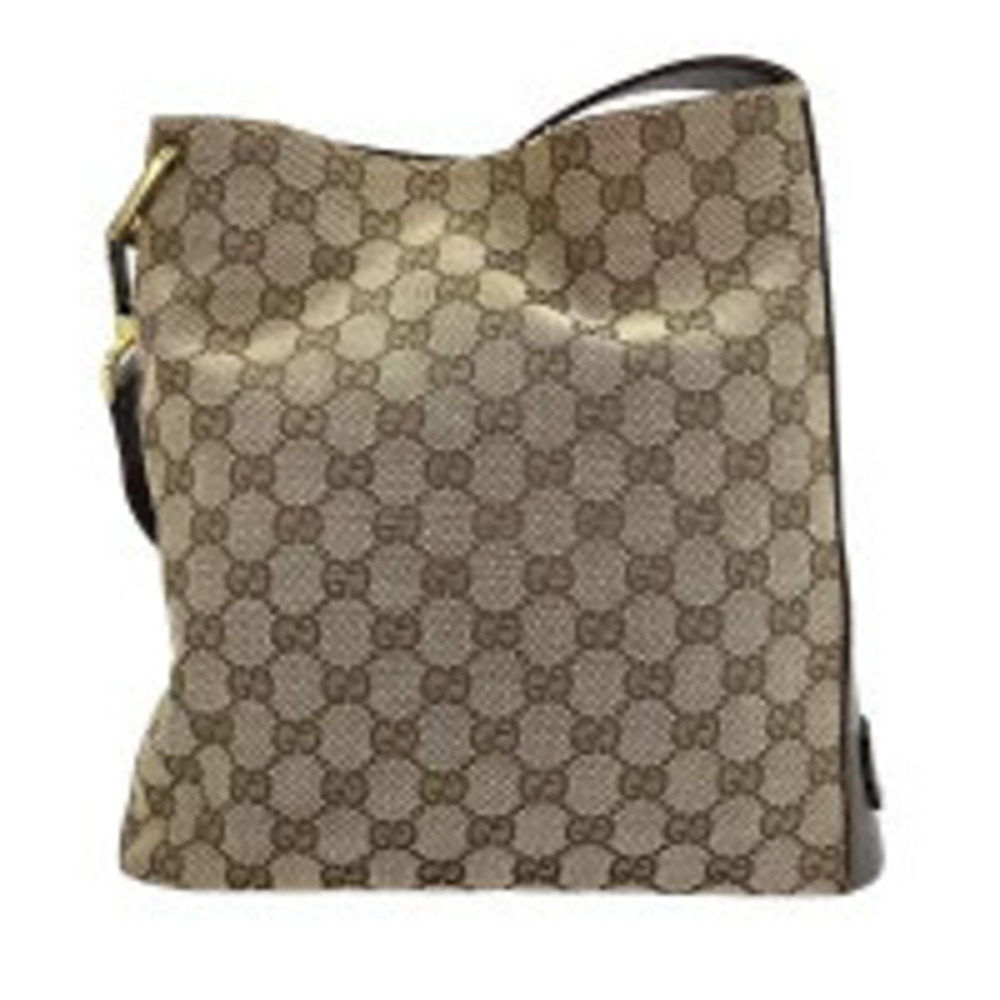 Gucci GG Canvas Shoulder Bag Beige Cream